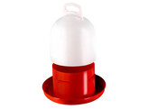 Abreuvoir double cylindre blanc/rouge  3L