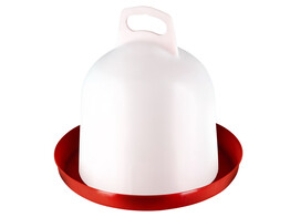 Abreuvoir double cylindre blanc/rouge  3L