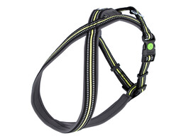 Harnais Xenos noir/jaune fluo  30-40cm  15mm