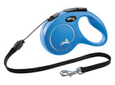 Laisse-corde Flexi NewClassic bleu  taille M  5m  max.20kg