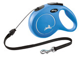 Laisse-corde Flexi NewClassic bleu  taille M  8m  max.20kg