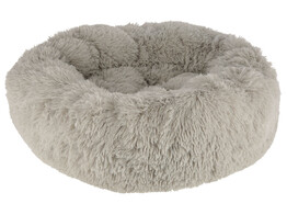 Knuffelbed Fluffy lichtgrijs  O 60 cm x 18 cm