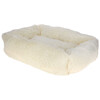 Knuffelbed Fluffy  creme  80x60 cm