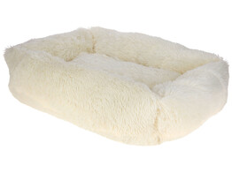 Knuffelbed Fluffy  creme  80x60 cm