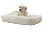 Knuffelbed Fluffy  creme  100x70 cm