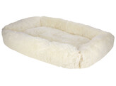 Knuffelbed Fluffy  creme  100x70 cm