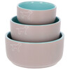 Gamelle en ceramique Spiritgris/turquoise  500ml