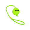 Tennisball with throw rope   L 7 5 cm  rope 70 cm