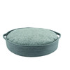 Corbeille avec coussin en peluche rond  NOLA    d x h  O 45 x 10 cm