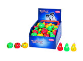 Jouet en latex fruits   display 60 pcs  5-6 cm