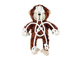 Plush monkey with rope inside   35 cm