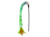 Rod with feathers   display 20 pcs   pole  40 cm  toy with feather  56 cm