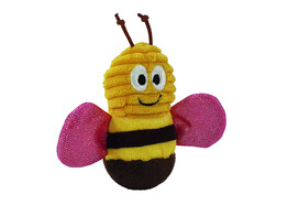 Fabric bee with catnip   Display 16 pcs  9 cm