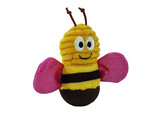 Fabric bee with catnip   Display 16 pcs  9 cm