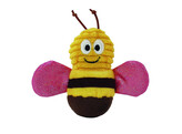 Fabric bee with catnip   Display 16 pcs  9 cm