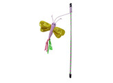 Cat rod with toy  with catnip   pole 45 cm  strap with toy 75 cm