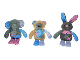 Plush animals   strip 12 pcs  26 32 cm