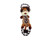 Lion en peluche avec corde   47 cm