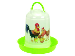 Mangeoire pour poules HAPPY plastique   5 L  O 27 x 27 cm