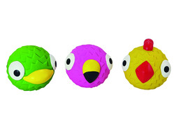 Jouets en latex  Bird Faces    Display 12 pcs  8 5   10 cm