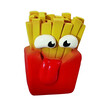 Latex french fries   12 5 cm