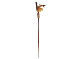 Matatabi frond with feather   Display 18 pcs  pole  42 cm  approx. 10 cm