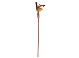 Matatabi frond with feather   Display 18 pcs  pole  42 cm  approx. 10 cm