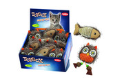 Plush animals with Catnip   Display 12 pcs  13   15 cm