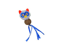 Plush owl with catnip   7 5 cm