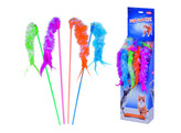 Plumeau avec jouet   display 18 pcs  rod 45 cm 24 cm