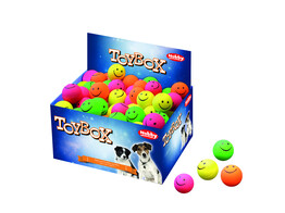 Foam rubber Smiley balls   4 7 cm  display 72 pcs