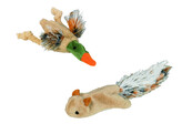 Plush duck with catnip   10 cm