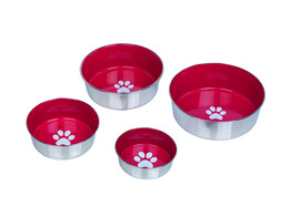 Stainless steel bowl HEAVY PAW  anti slip   13 5 cm 0 45 ltr