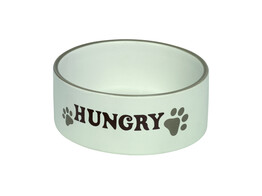 Dog ceramic bowl  HUNGRY    O15 0 X 6 0 cm  550 ml