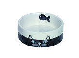 Cat ceramic bowl  FACE    O12 0 X 4 5 cm  250 ml