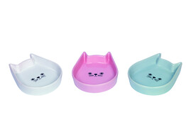 Gamelle en ceramique pour chat   Kitty Face    13 x 16 x 3 cm  200 ml