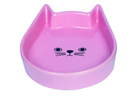 Ceramic cat dish  Kitty Face    13 x 16 x 3 cm  200 ml