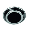 Stainless steel bowl with licking mat  anti slip   O 13 5 x 3 cm  appr. 200 ml