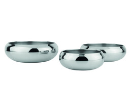 Stainless steel bowl  ASIL   anti slip   O 14 X 5 5 cm  appr. 700 ml