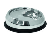 Stainless steel bowl flat snout dogs  with rubber ring   O 19 X 6 5 cm 