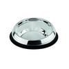 Stainless steel bowl flat snout dogs  with rubber ring   O 19 X 6 5 cm 