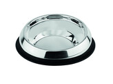 Stainless steel bowl flat snout dogs  with rubber ring   O 19 X 6 5 cm 