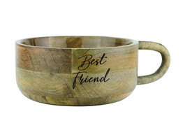 Wooden bowl  CUP   anti slip   O 16 X 7 5 cm  appr. 800ml