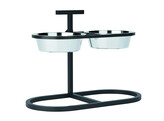 Food bar  CALME  adjustable   53 x 26 5 X 40 cm  2 x appr. 1800 ml