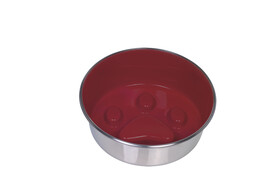 Anti-gulping stainless steel bowl  Paw   anti slip   20 cm 1 60 ltr