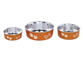 Stainless steel bowl  FUSION   anti slip   13 cm 0 5 ltr