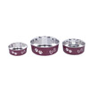 Stainless steel bowl  FUSION   anti slip   13 cm 0 5 ltr