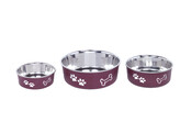 Stainless steel bowl  FUSION   anti slip   13 cm 0 5 ltr