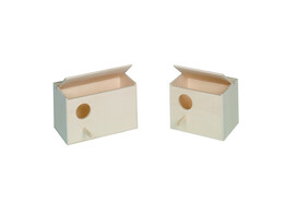 Exotic bird nesting box   15 x 11 x 12 cm