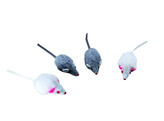 Plush mouse short hair   5 cm  4 pieces